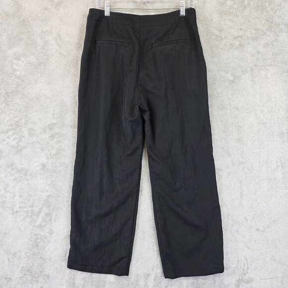 GAP Pants Womens 10 Petite Black Softsuit Trouser Tencel Lyocell Dressy Office - Picture 8 of 12